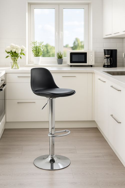 Hoker, Toronto, chromowany, obrotowy, czarny, aranżacja.png