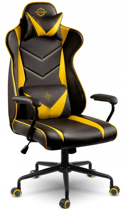fotel-gamingowy-szaro-zolty-wysoki