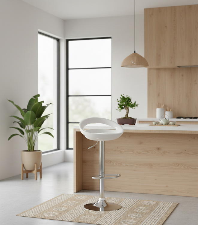 ABS biały półpołysk hoker uśmiech japandi