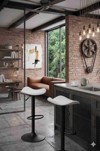 Biały hoker Tivoli w nowoczesnej kuchni z wyspą.jpg